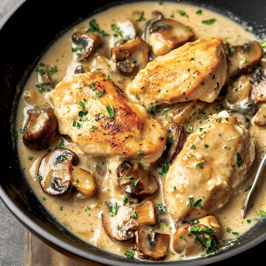 Easy Creamy Mushroom Chicken