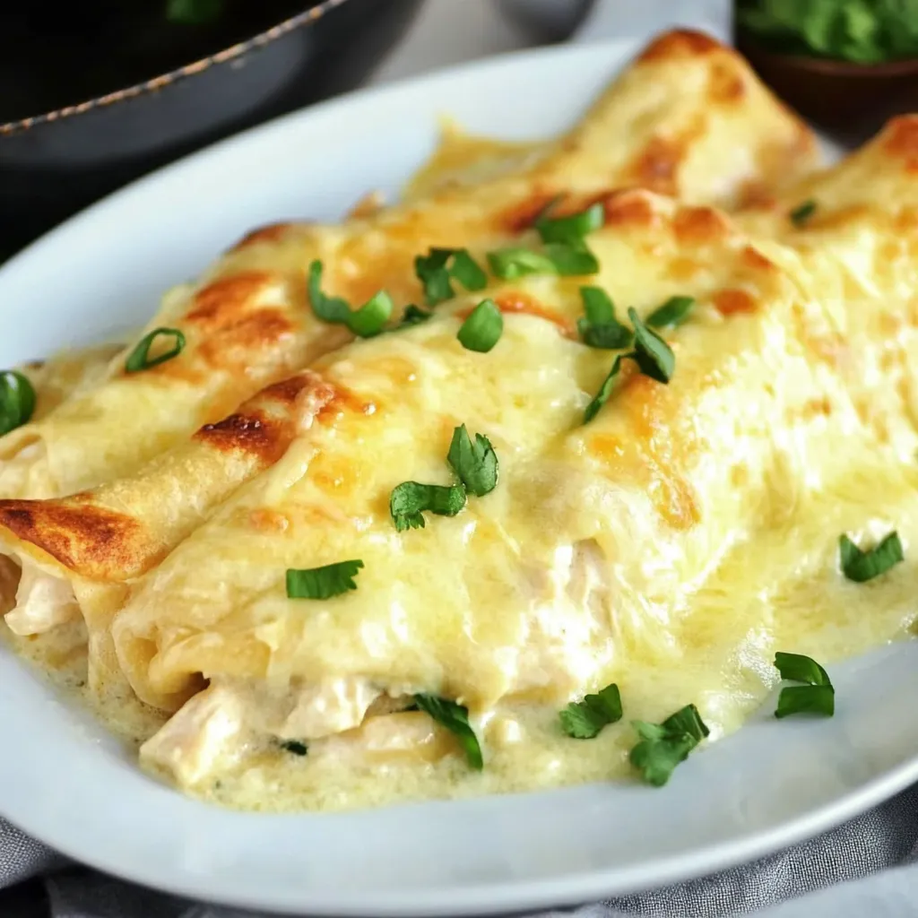 White Chicken Enchiladas