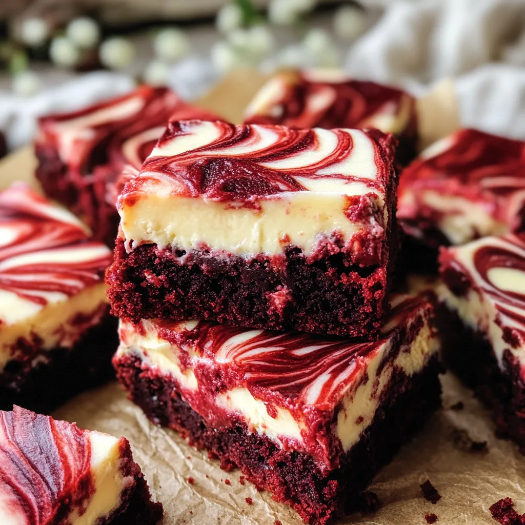 Red Velvet Cheesecake Brownies