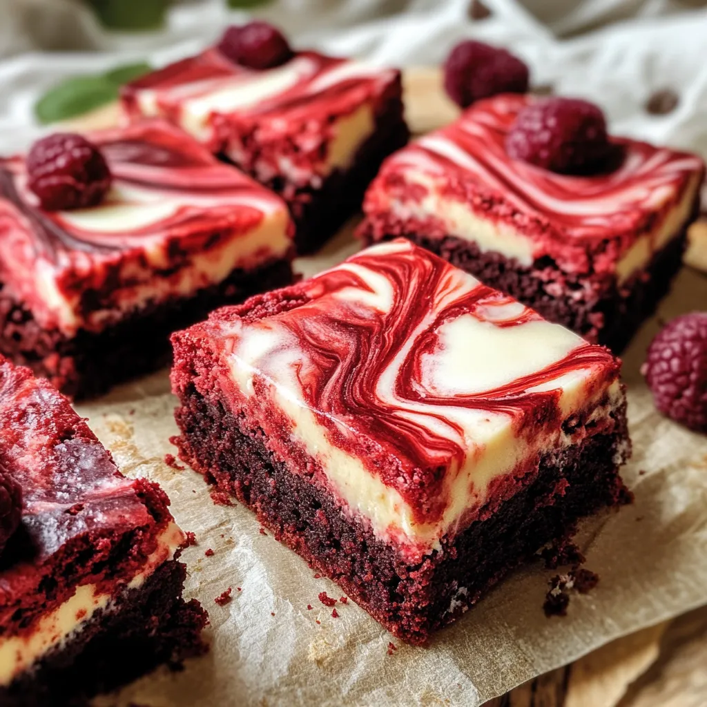 Easy Red Velvet Cheesecake Brownies