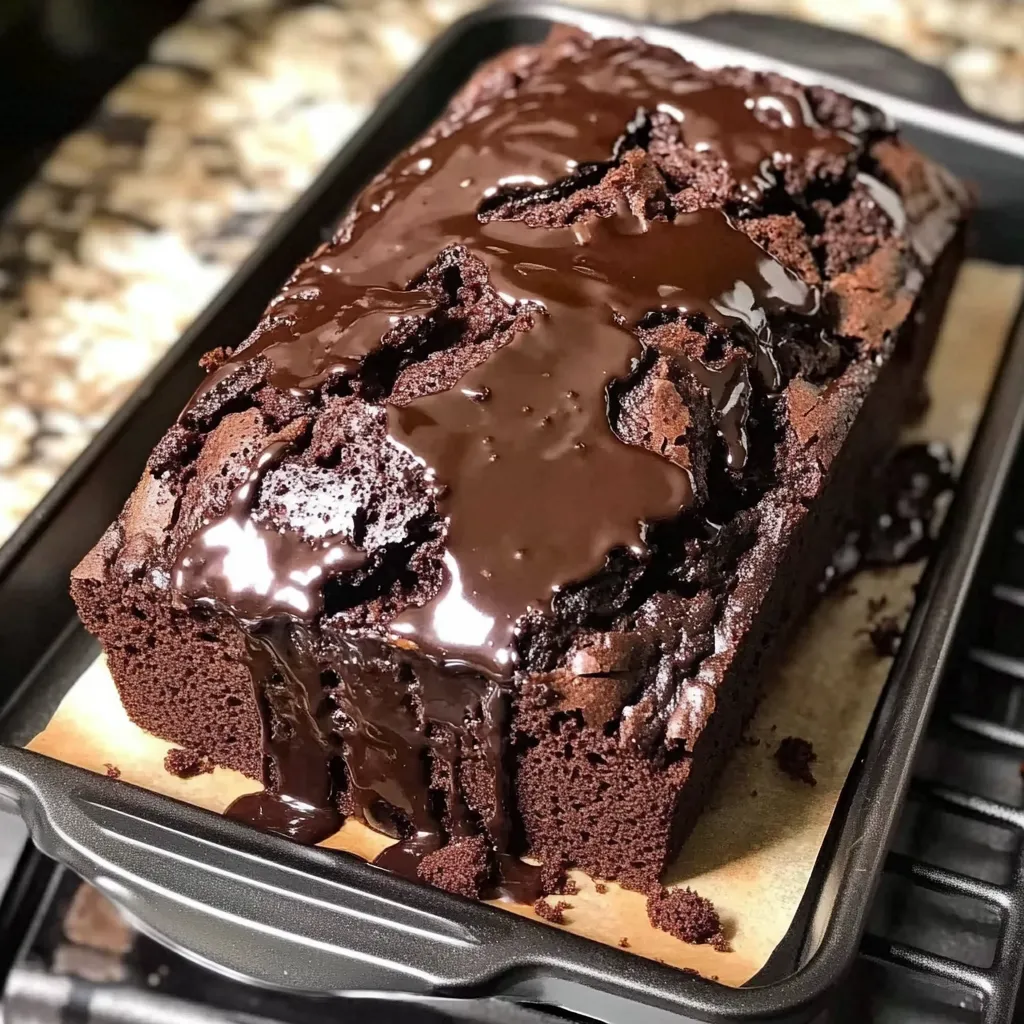 Hot Fudge Brownie Bread