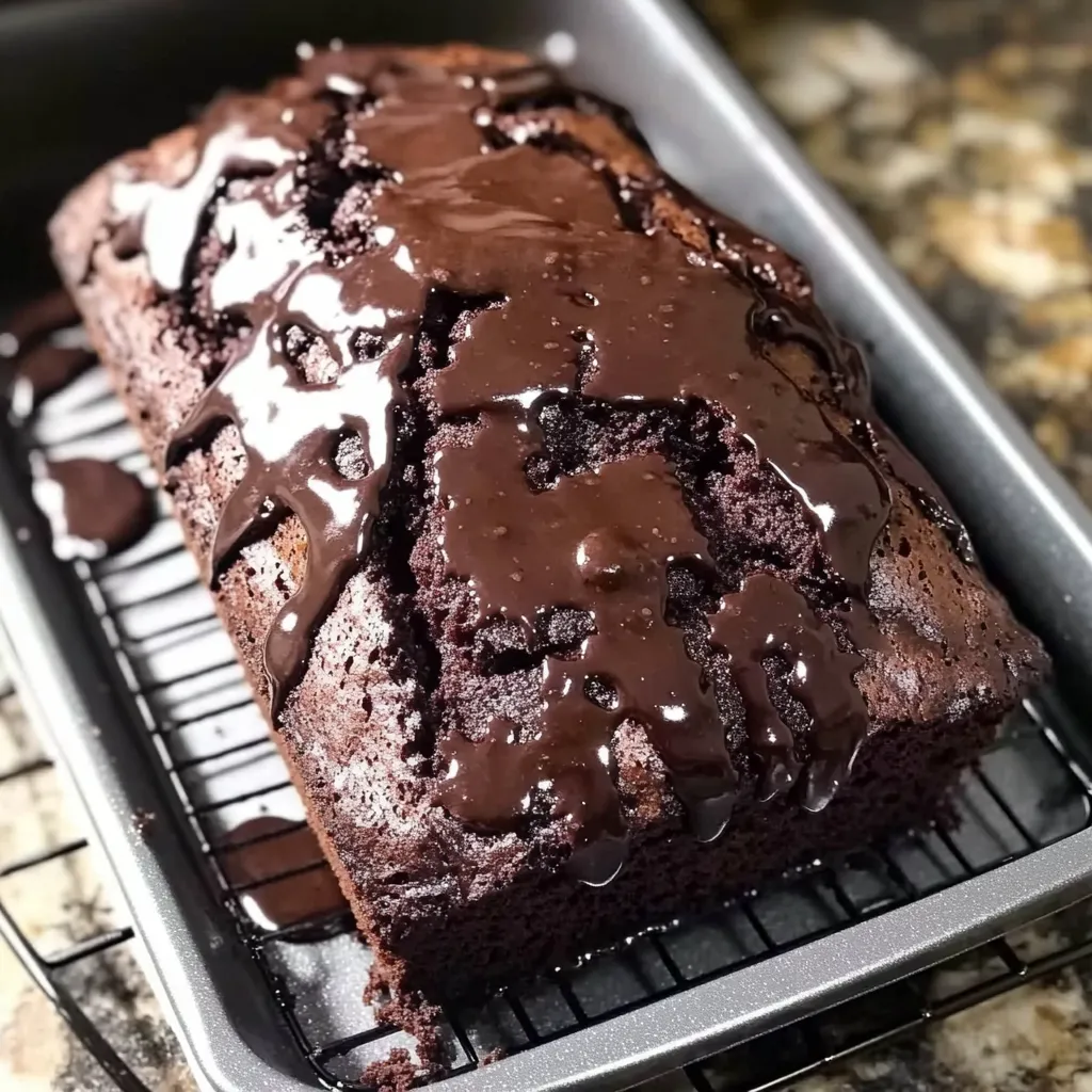 Homemade Hot Fudge Brownie Bread