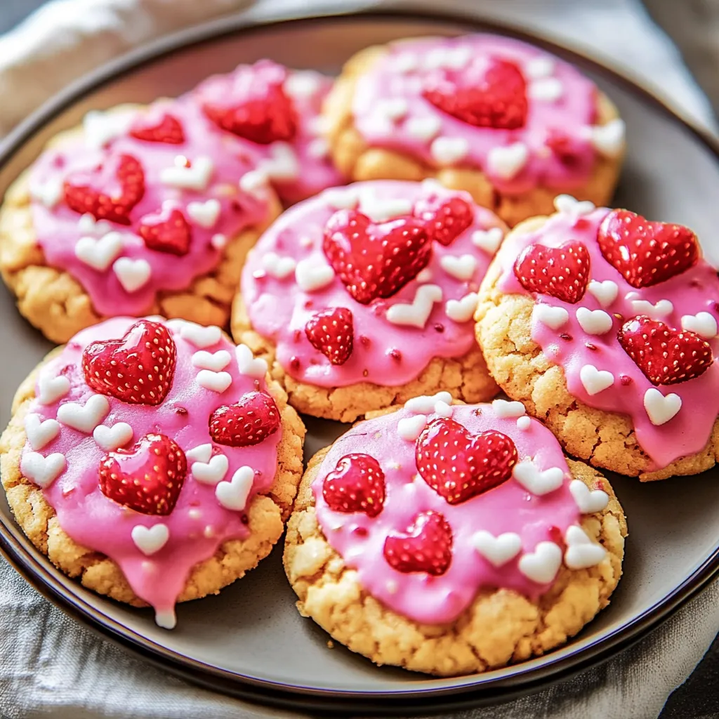 Best Valentine Strawberry Cookies Recipe