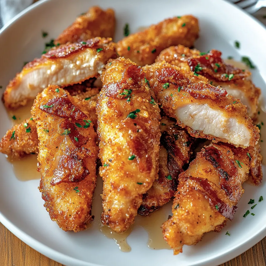 Delicious Bacon Brown Sugar Chicken Tenders