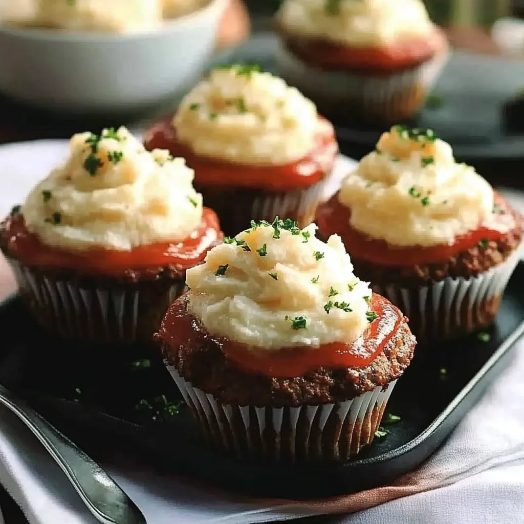 Easy Meatloaf Cupcakes With Mashed Potato Recipe