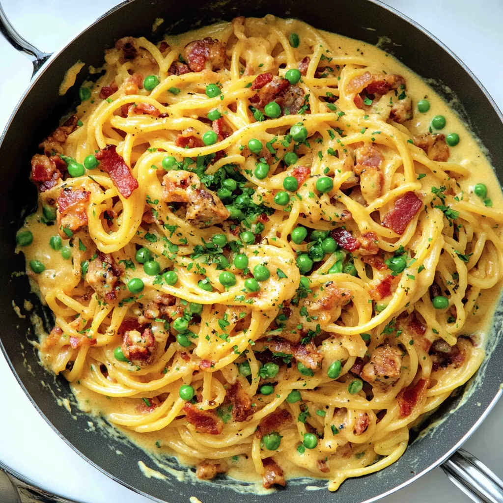 Creamy Bacon Pasta {10 Minute Meal}