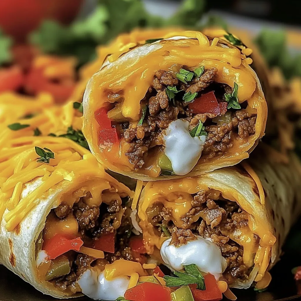 Nacho Cheese Beef Wrap