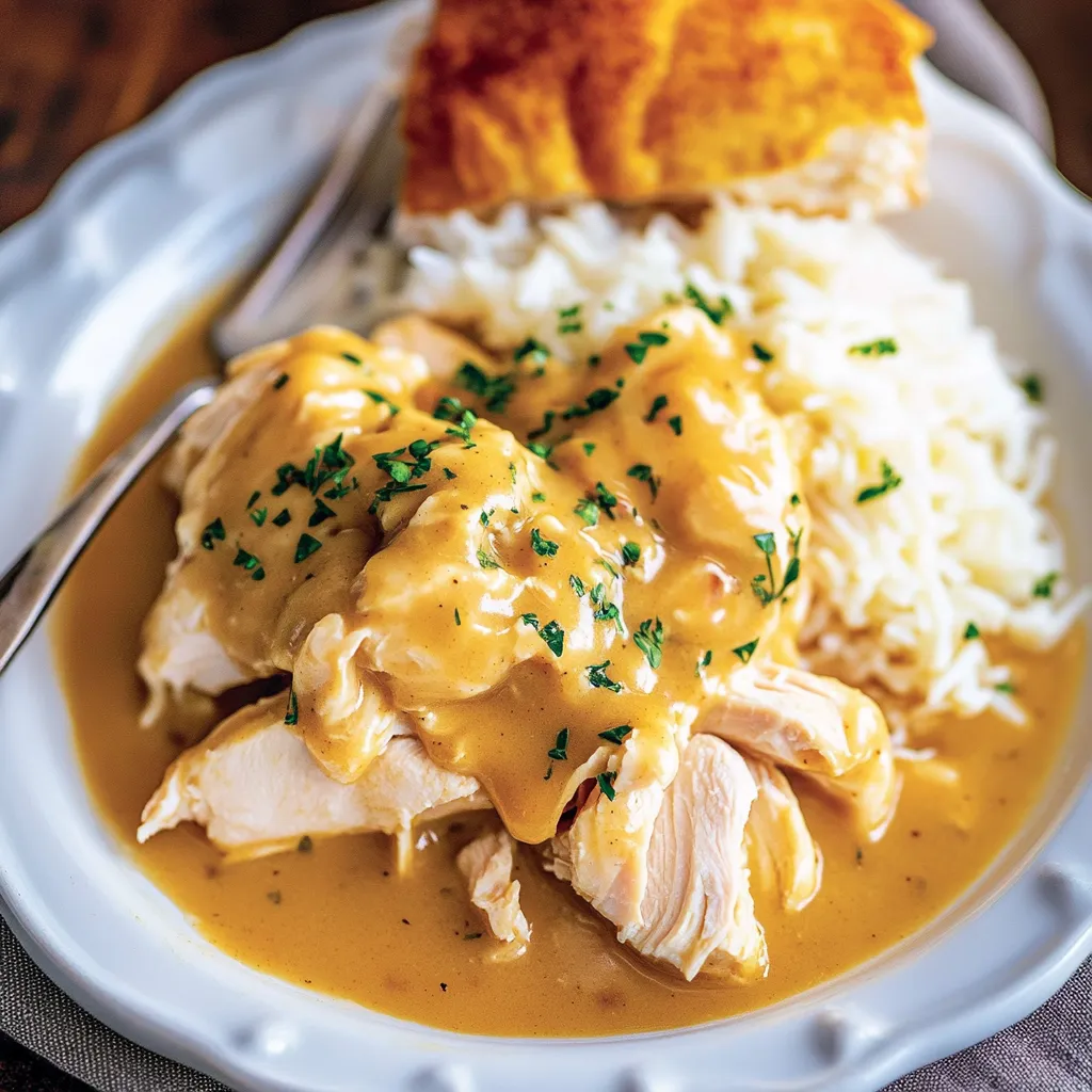 Homemade Crock Pot Chicken and Gravy