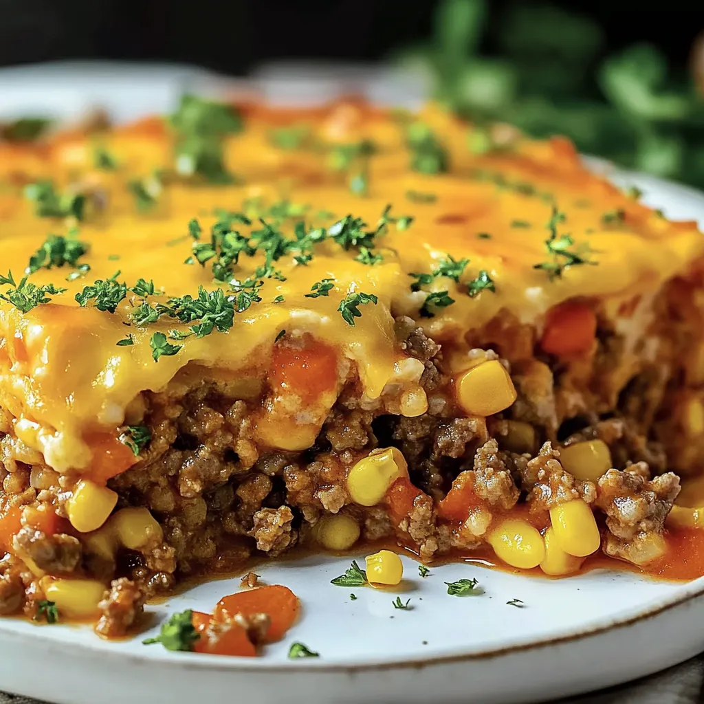 Cheesy Ground Beef and Rice Casserole