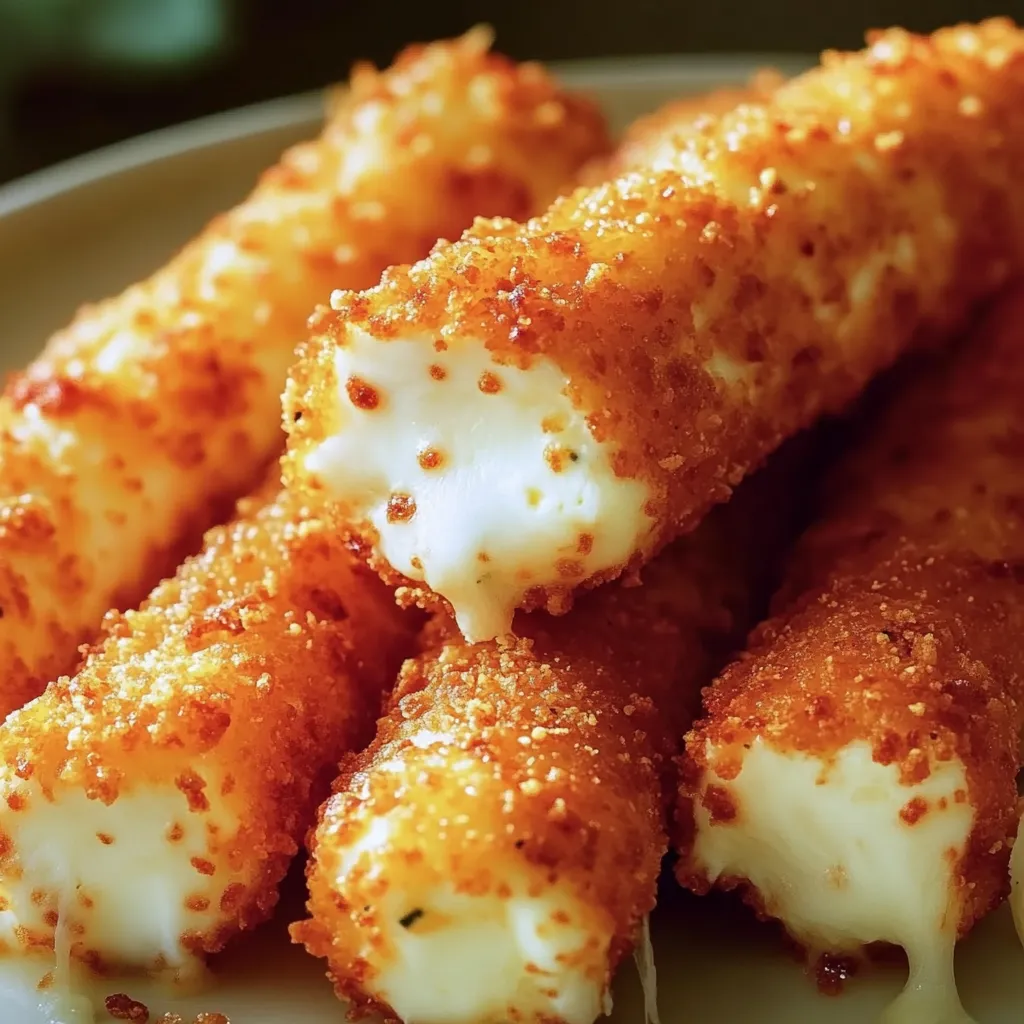 Cheesy Doritos Encrusted Mozzarella Sticks