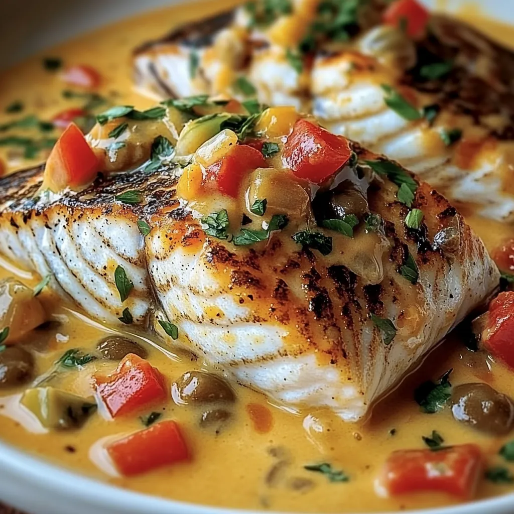 Red Snapper with Creamy Creole Sauce