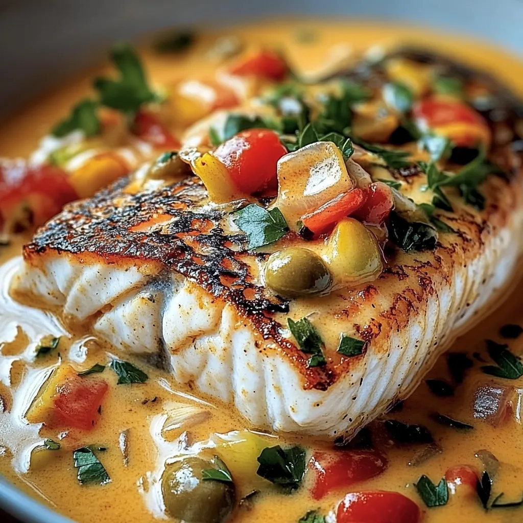 Easy Red Snapper with Creamy Creole Sauce