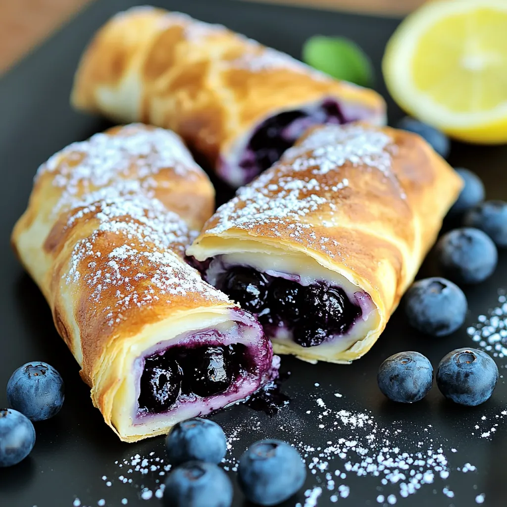 Easy Blueberry Cheesecake Chimichangas