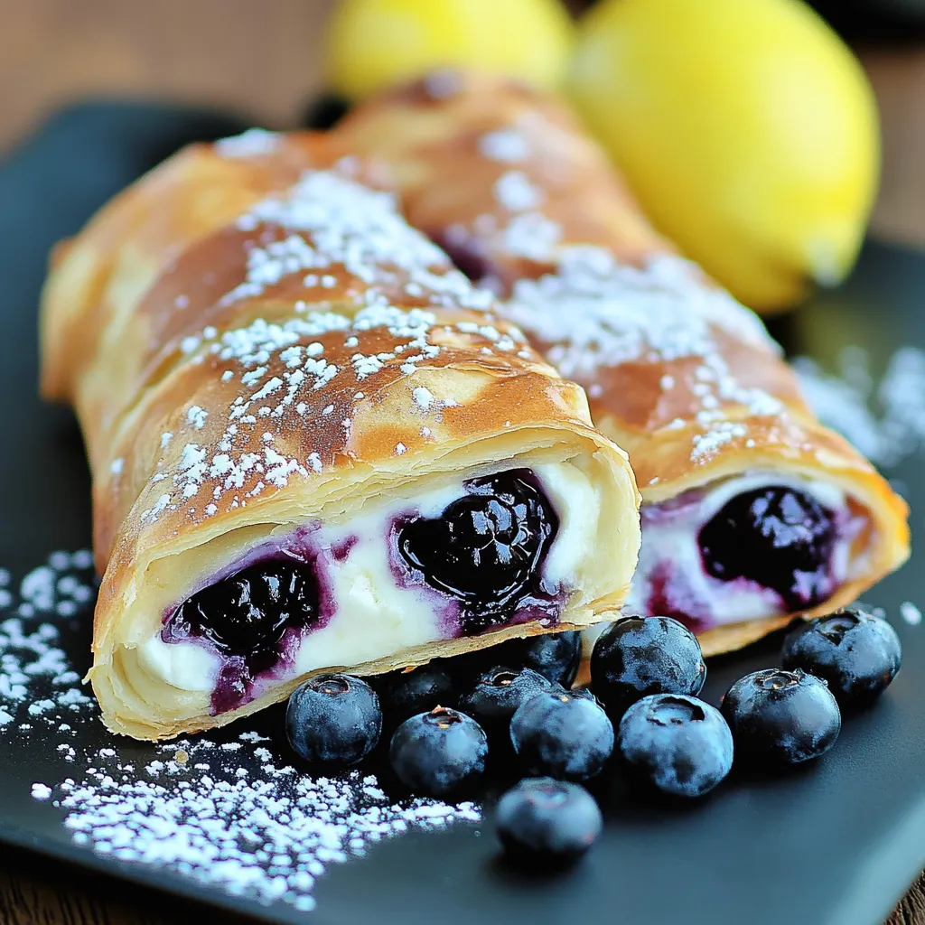 Homemade Blueberry Cheesecake Chimichangas Recipe