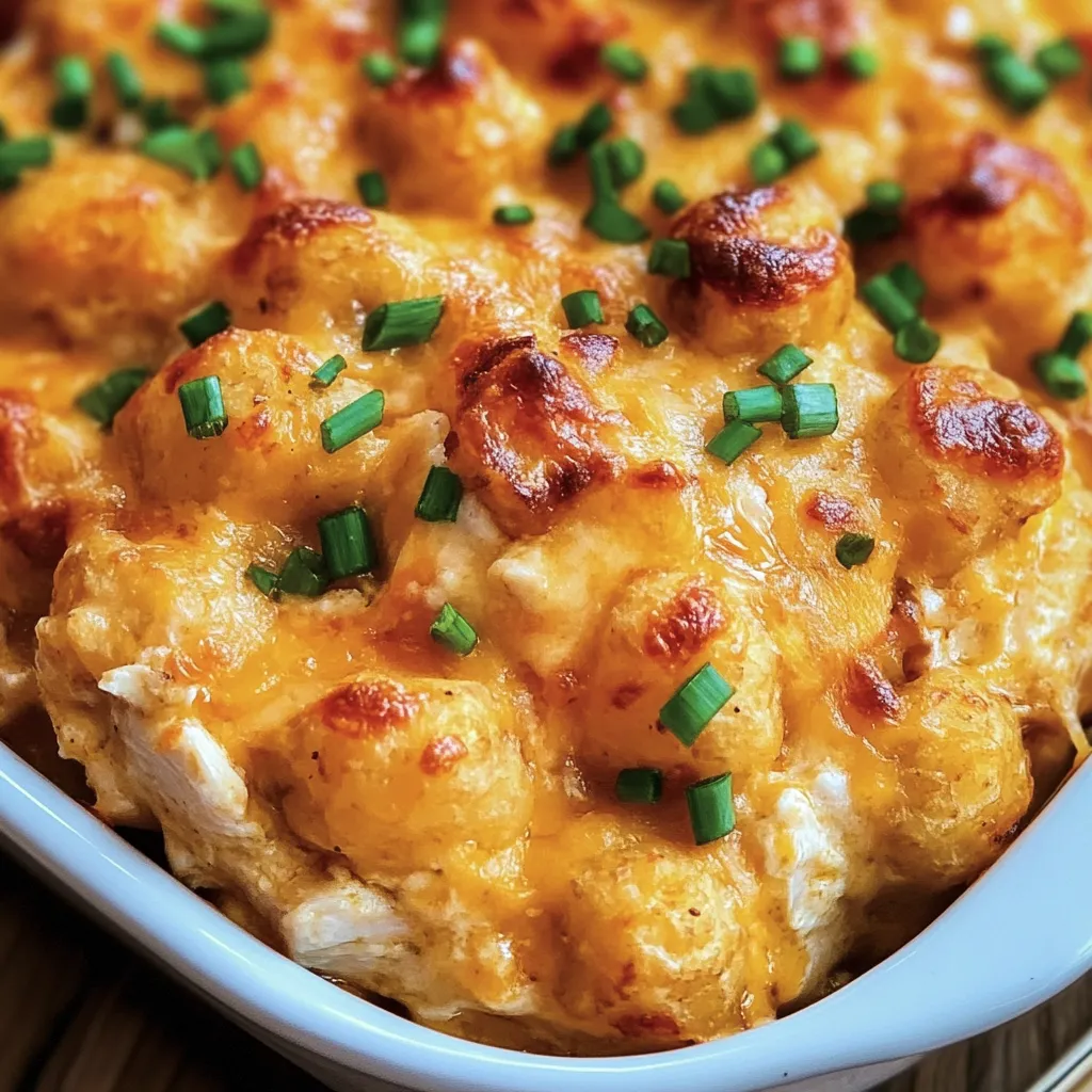 Delicious Chicken Tater Tot Casserole Recipe