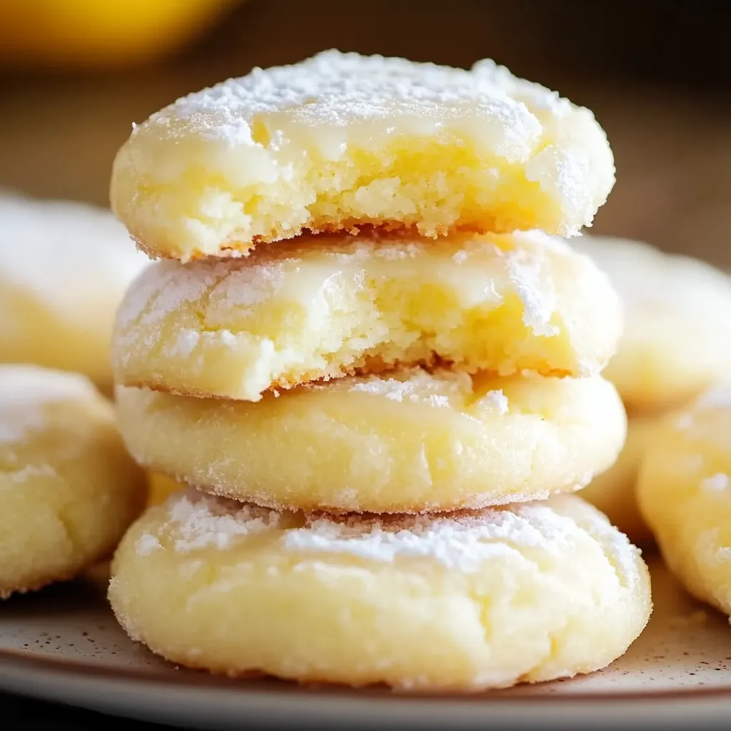 Tangy Cream Cheese Lemon Cookies Recipe