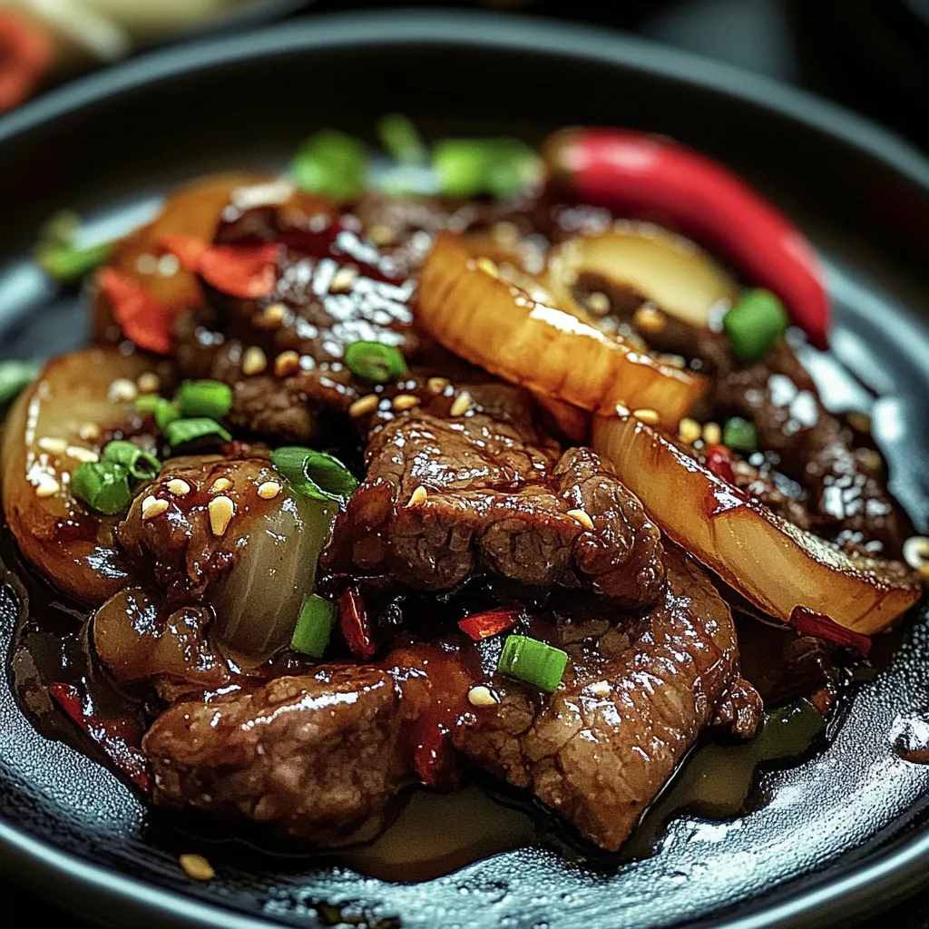 Delicious Chinese Pepper Steak with Onions Recipe