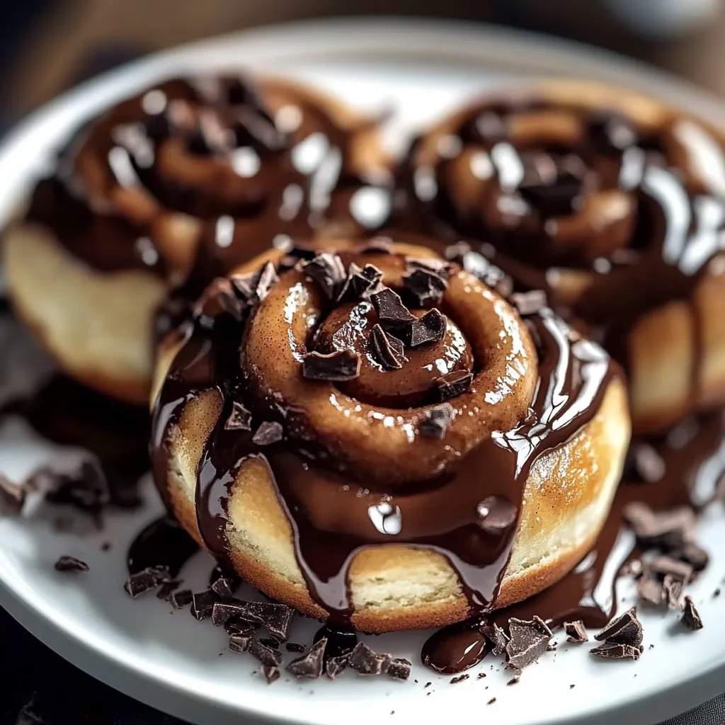 Easy Chocolate Cinnamon Rolls