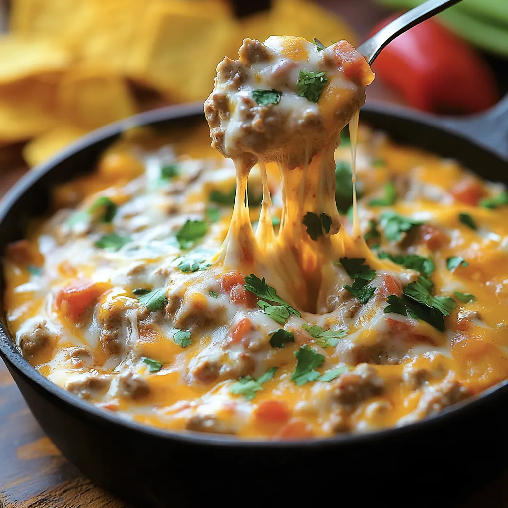 Homemade Cheesy Texas Trash Dip Recipe