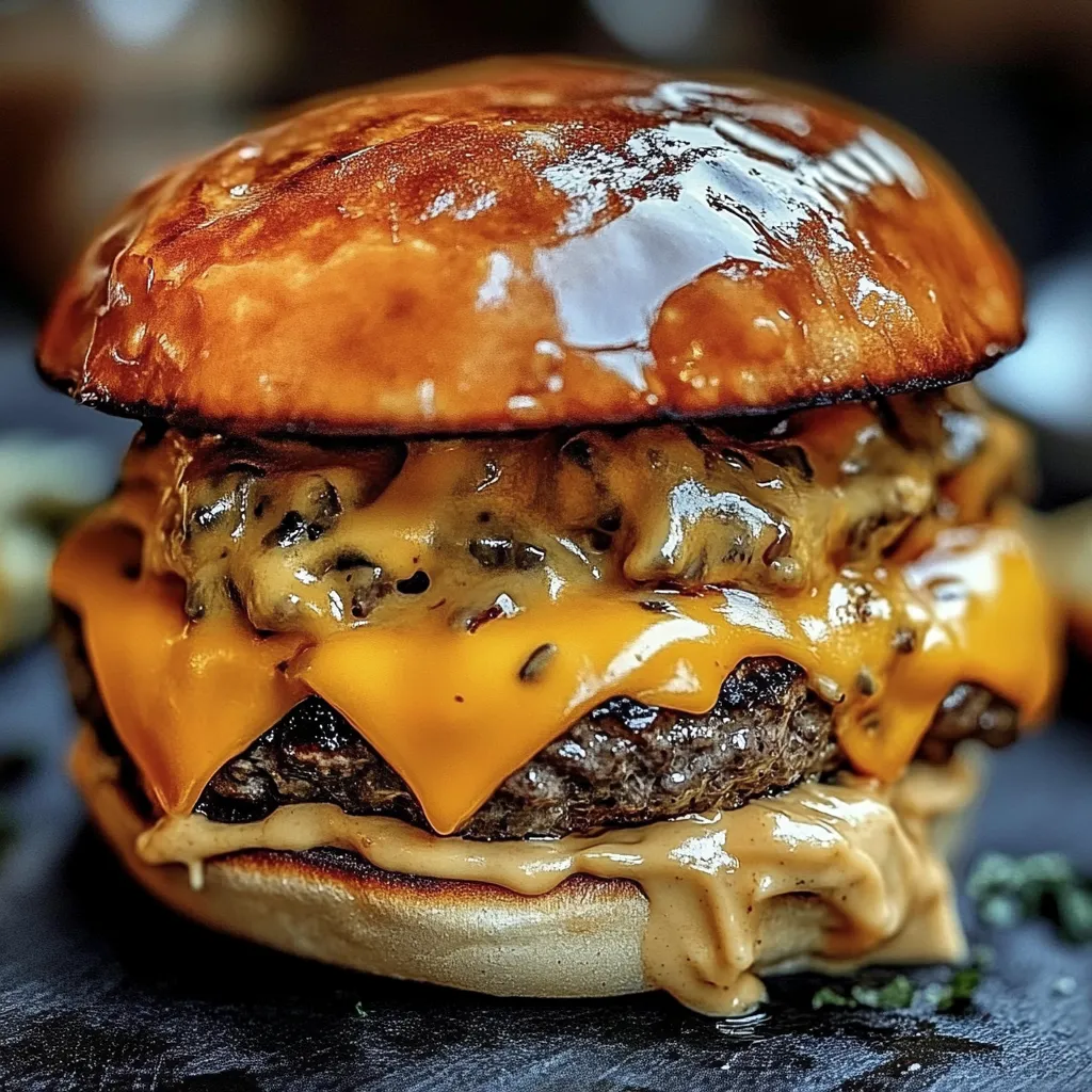 Double Cheesy Smash Burger with Special New York Sauce