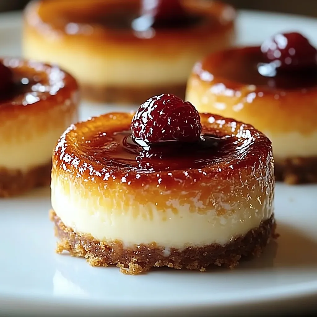 Mini Creme Brûlée Cheesecakes