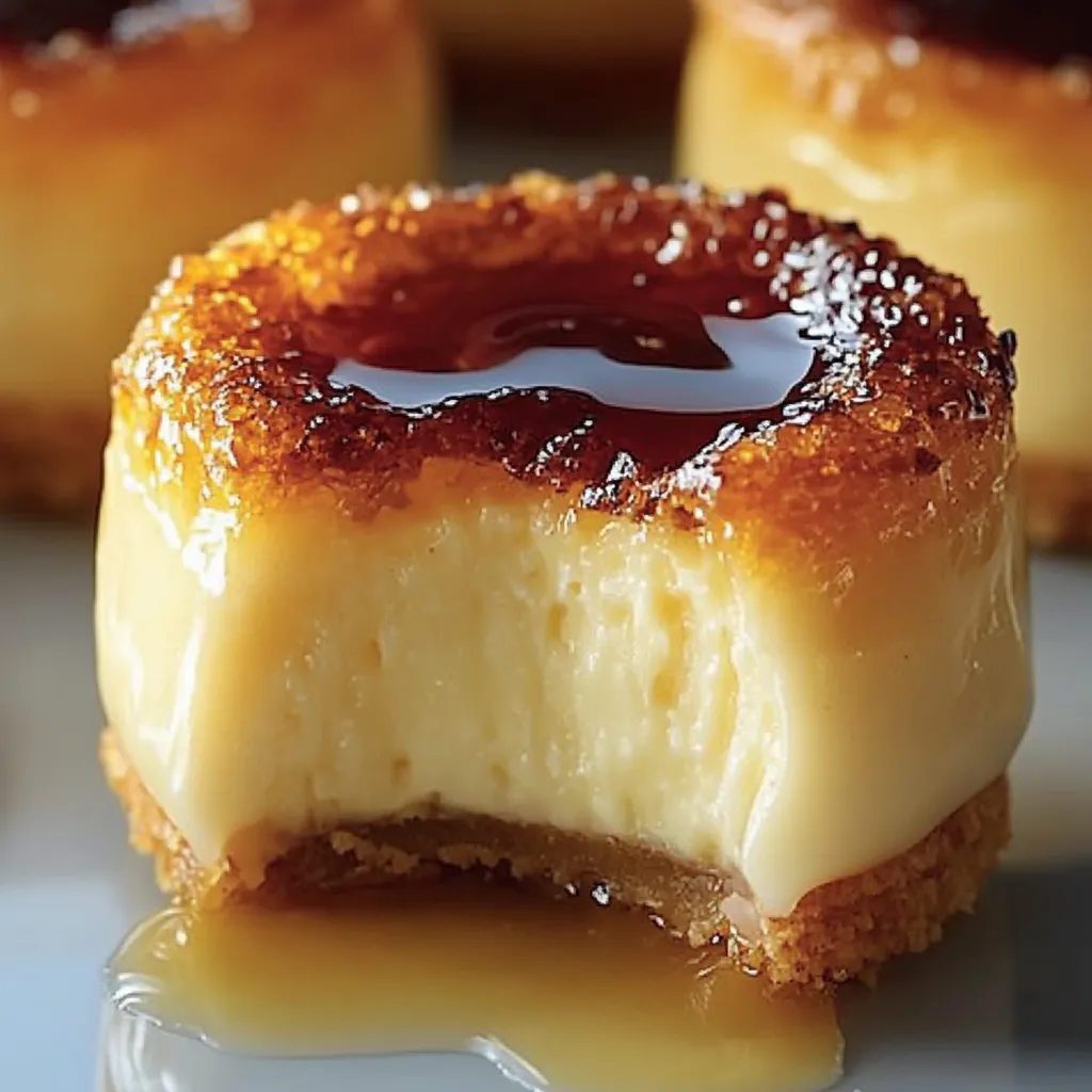 Delicious Mini Creme Brûlée Cheesecakes Recipe