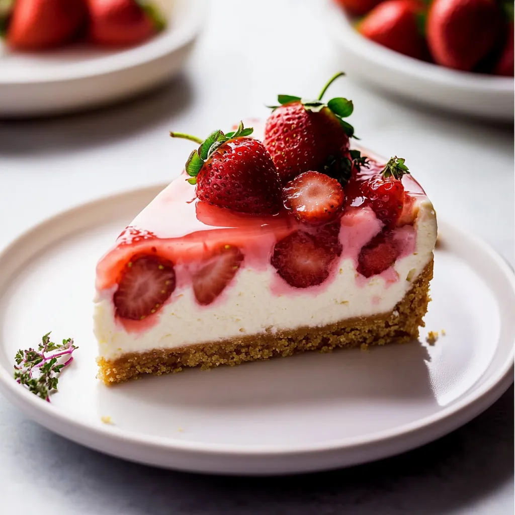 Easy Strawberry White Chocolate Cheesecake Recipe