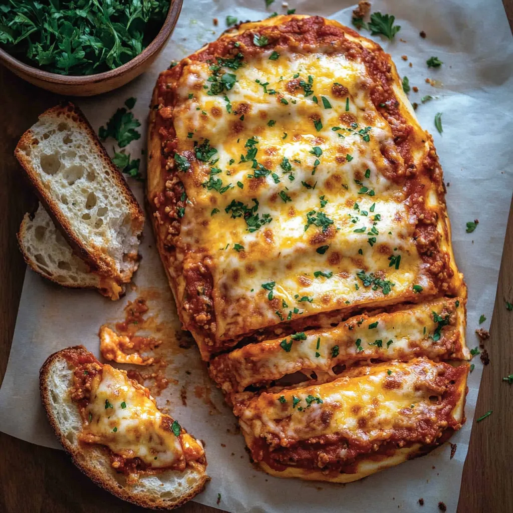 Homemade Lasagna Garlic Bread Recipe