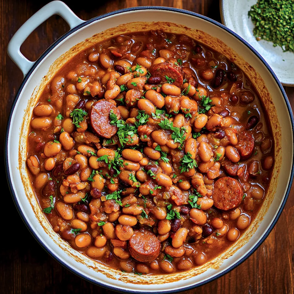 Delicious Kielbasa Cowboy Beans