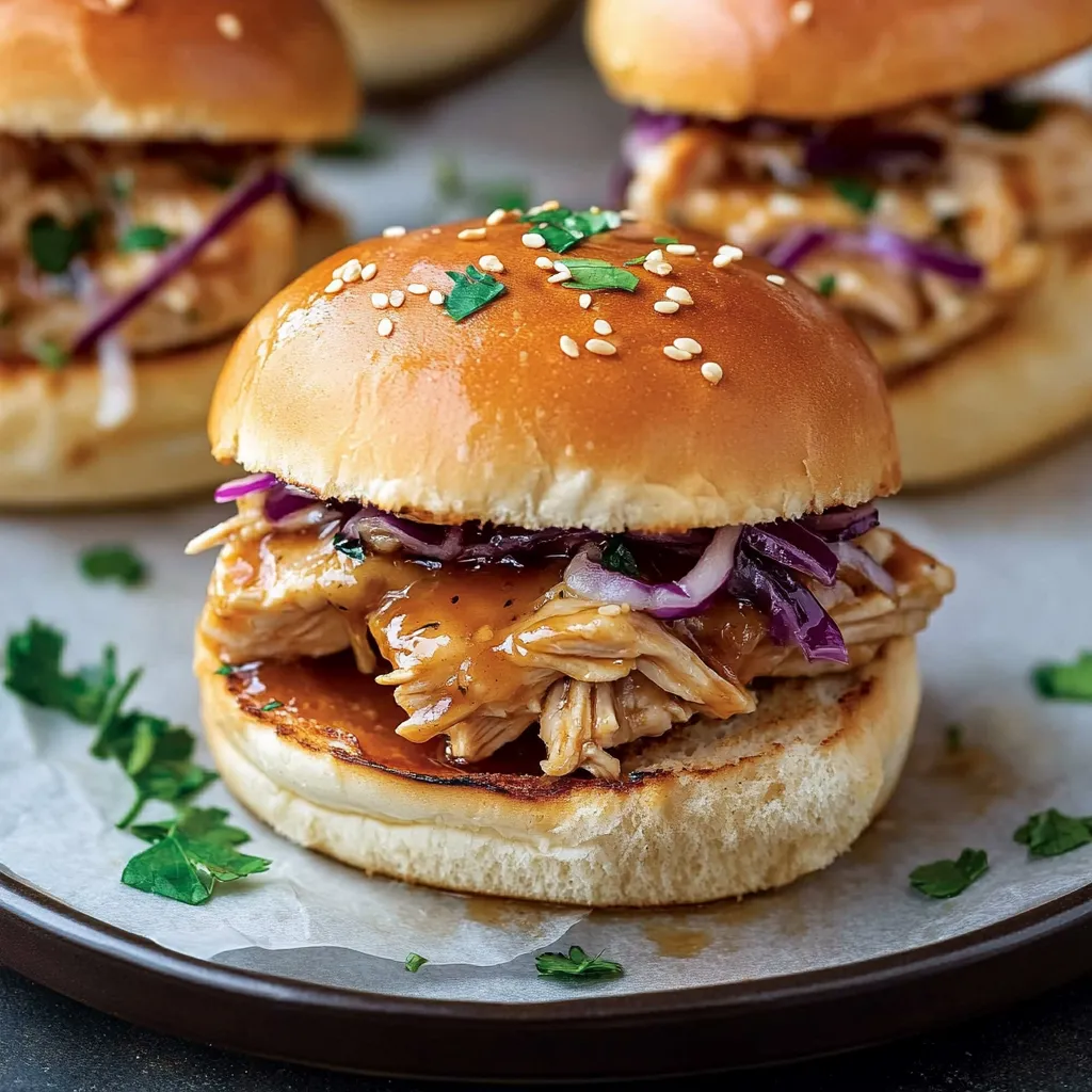 Honey Garlic Chicken Sliders