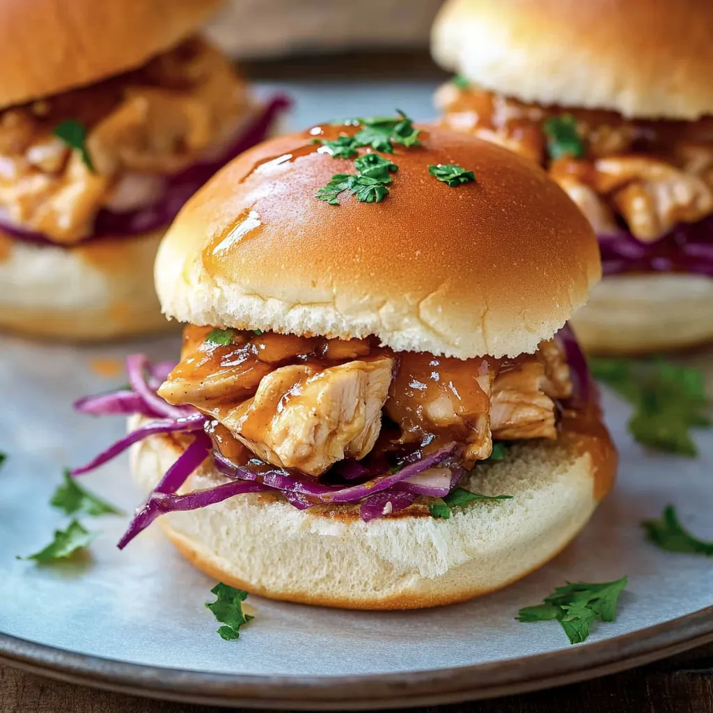 Delicious Honey Garlic Chicken Sliders