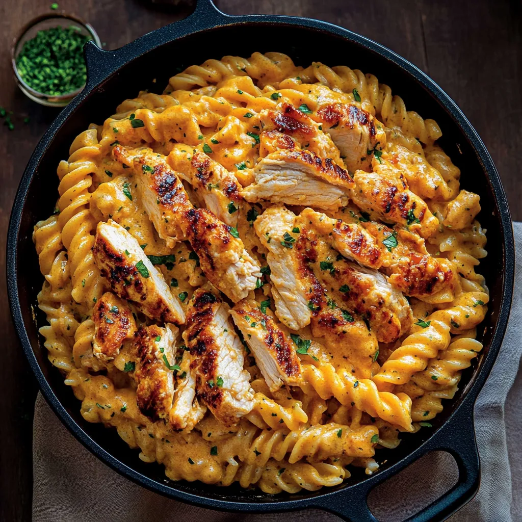 Creamy Buffalo Chicken Pasta