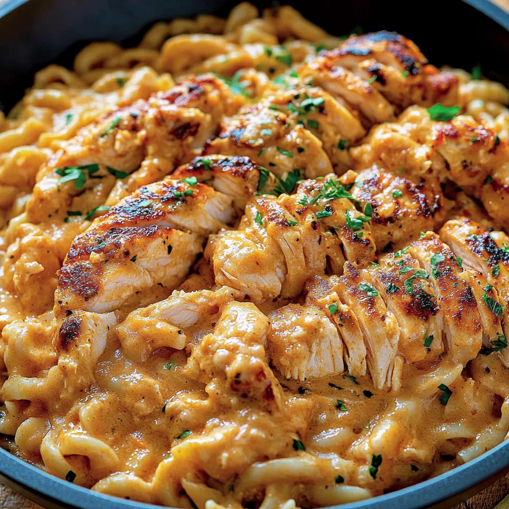 Creamy Buffalo Chicken Pasta