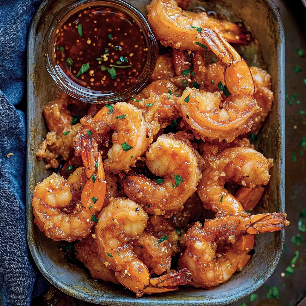 Easy Hot Honey Fried Shrimp Recipe