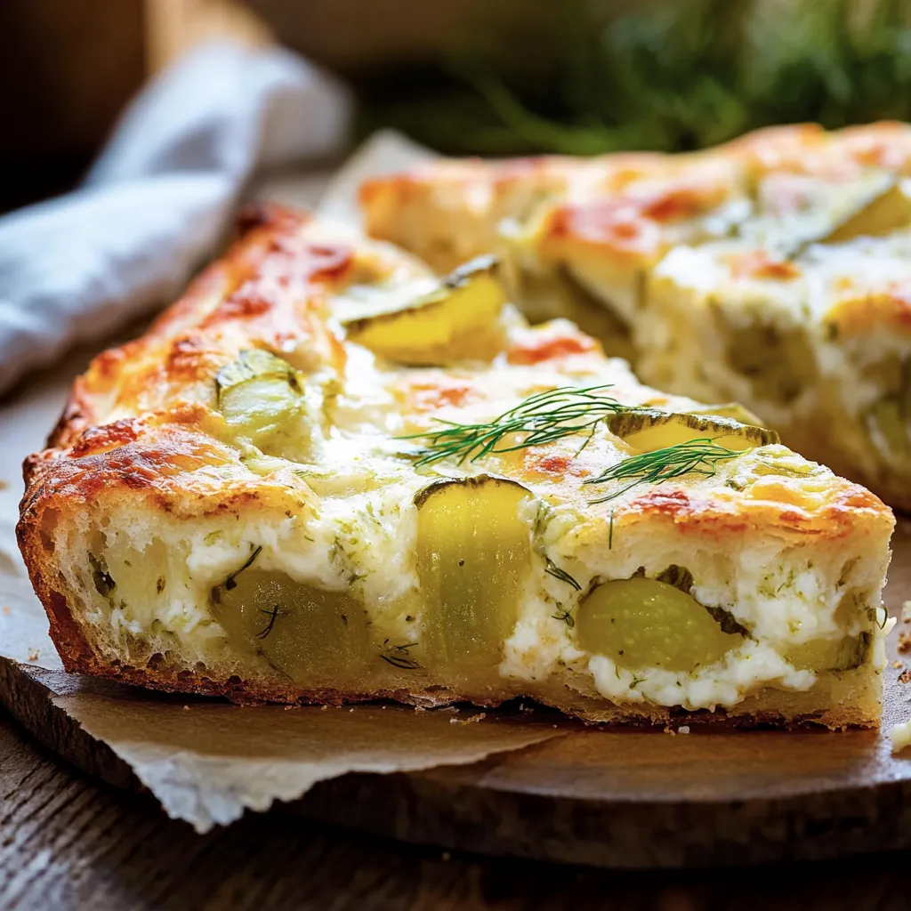 Delicious Dill Pickle Focaccia Bread Recipe