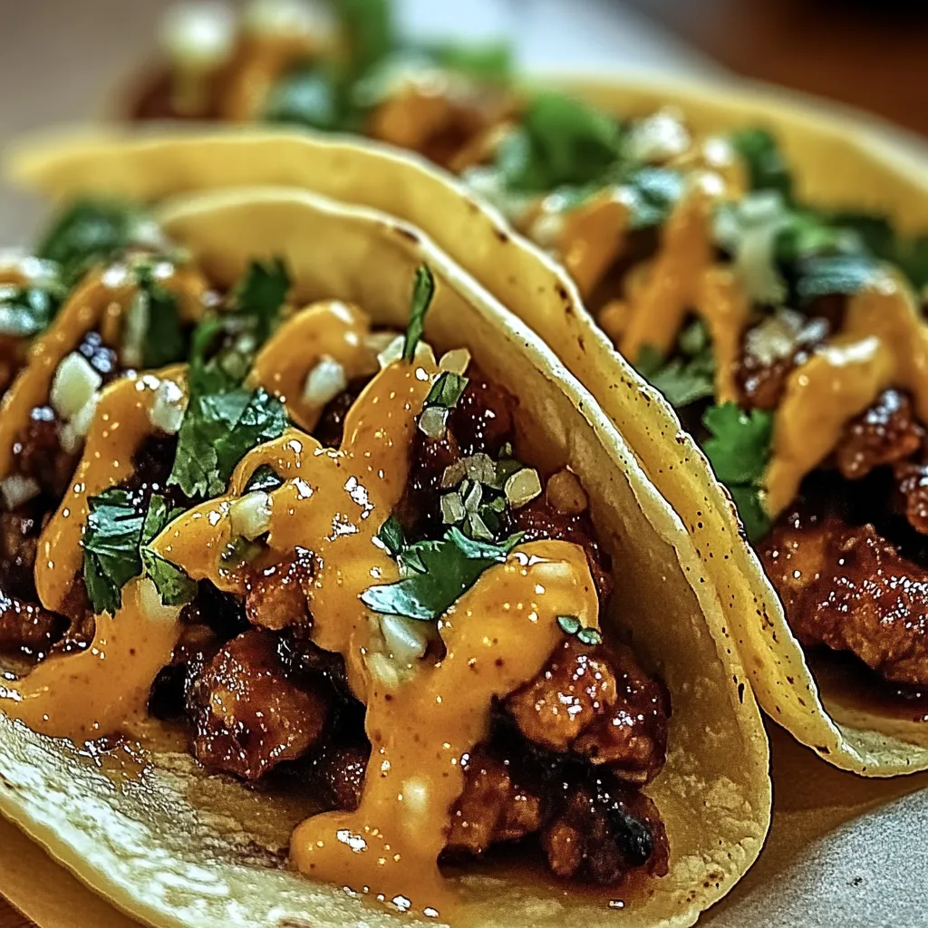 Easy Garlic Butter Honey BBQ Beef Tacos