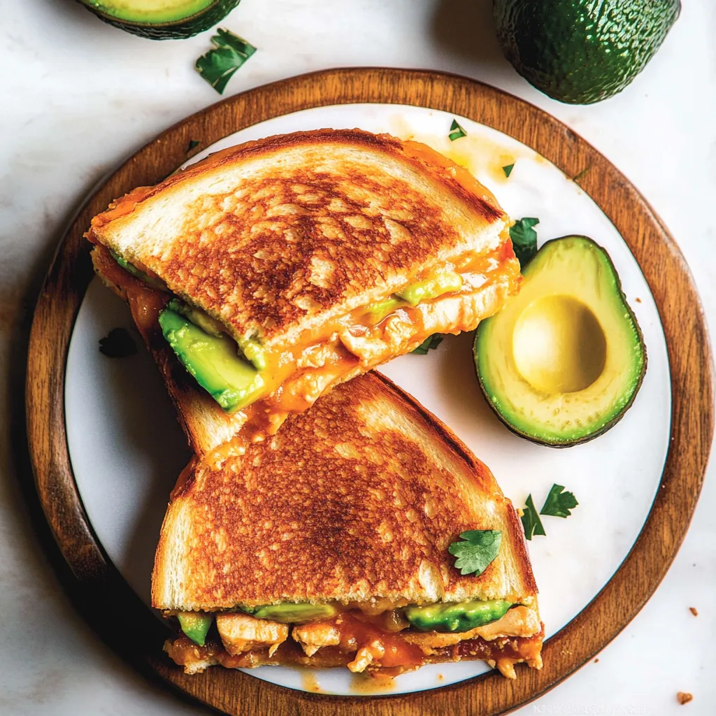 Easy Chipotle Chicken Avocado Melt Recipe