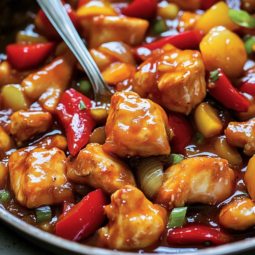 Homemade Sheet Pan Sweet and Sour Chicken Recipe