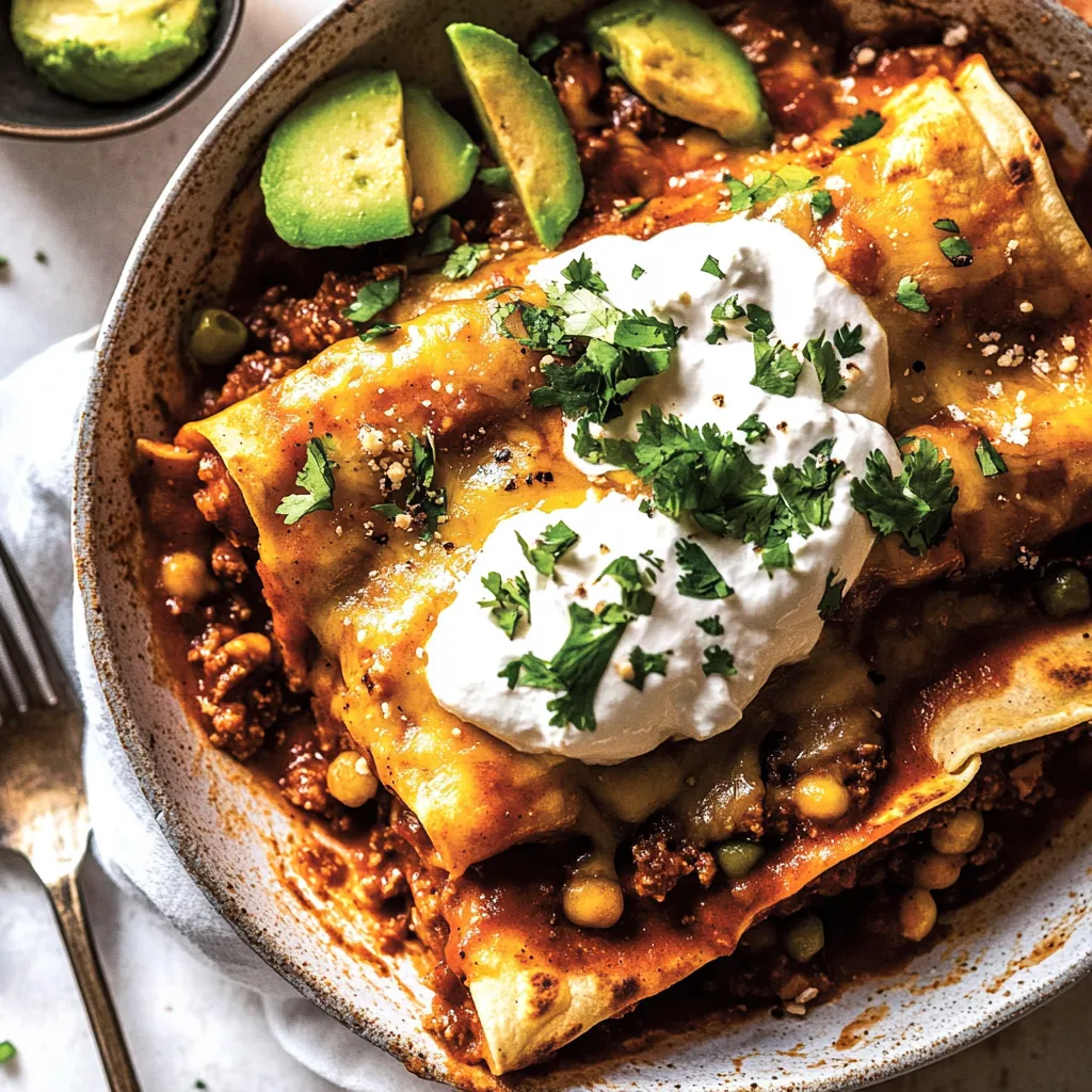 Homemade Beef Enchiladas