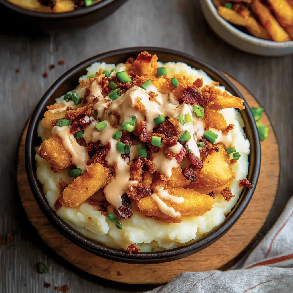 Homemade Loaded Mashed Potato Bowl