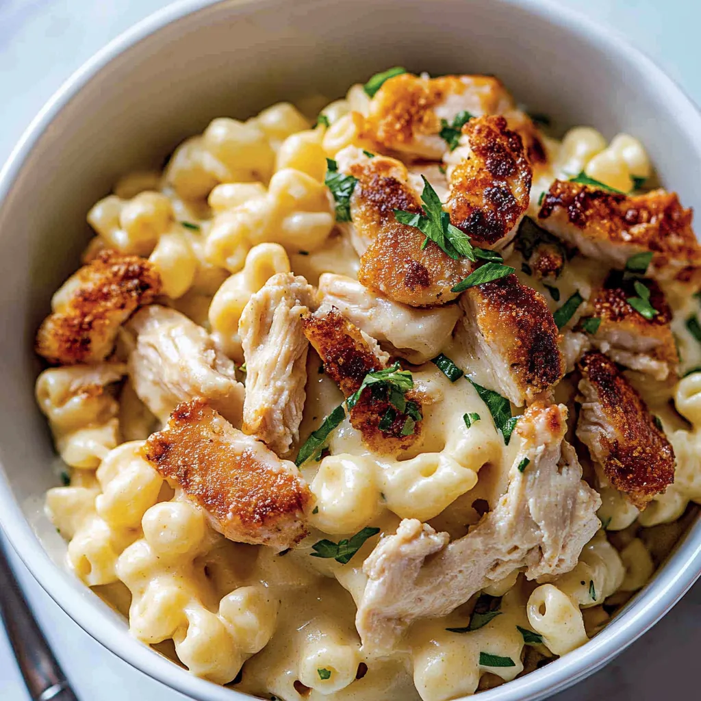 Easy Chicken Ranch Macaroni and Cheese Recipe