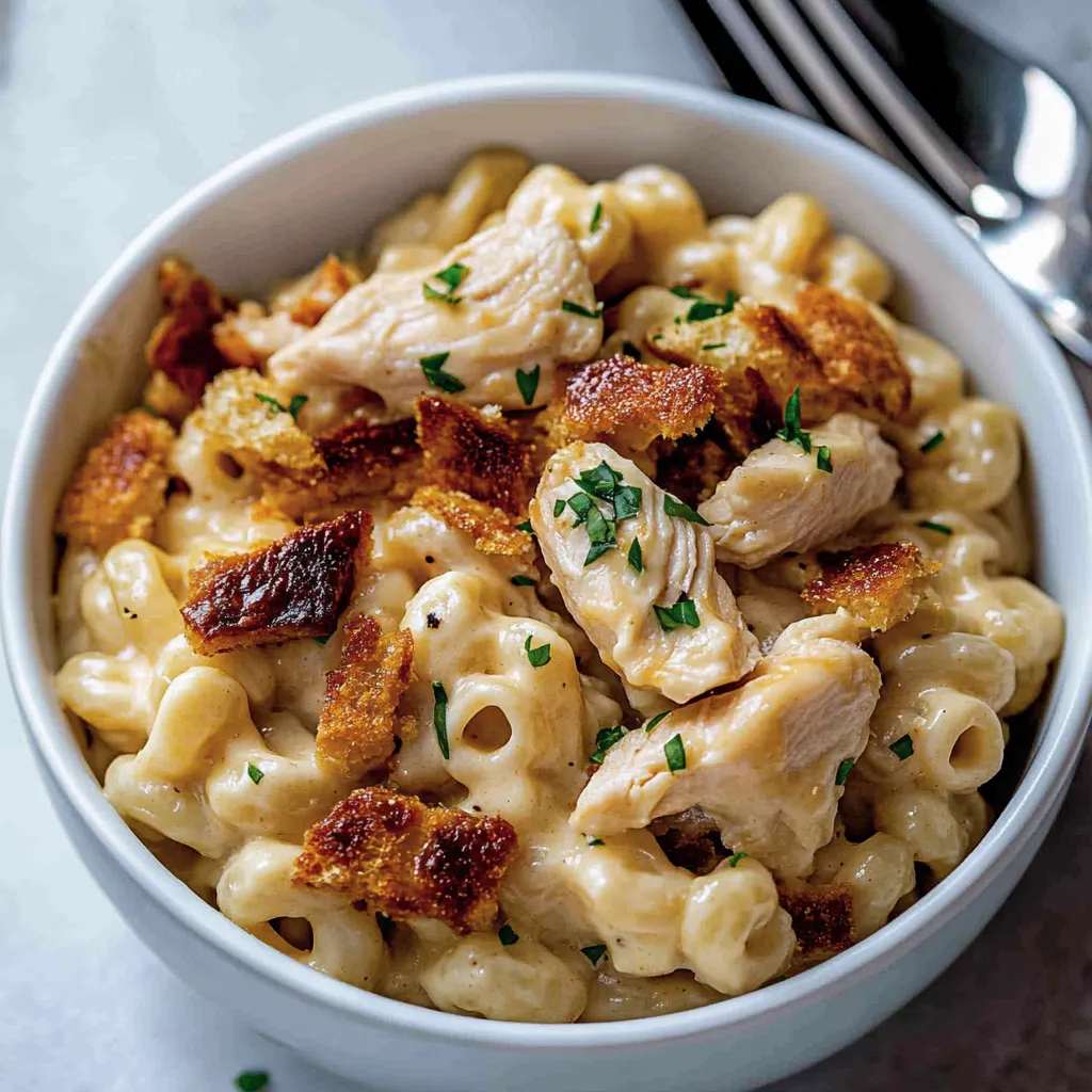 Homemade Chicken Ranch Macaroni and Cheese Recipe