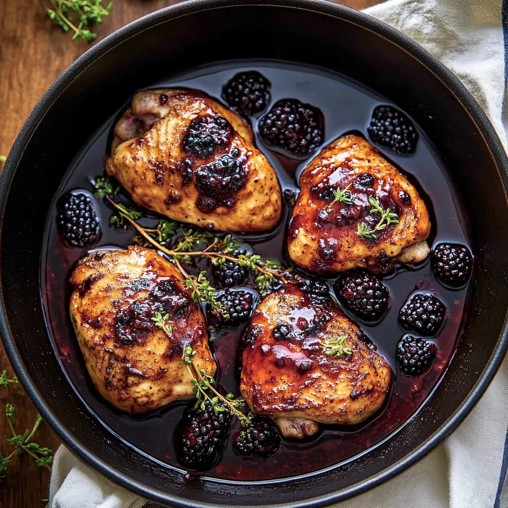 Bourbon Blackberry Chicken