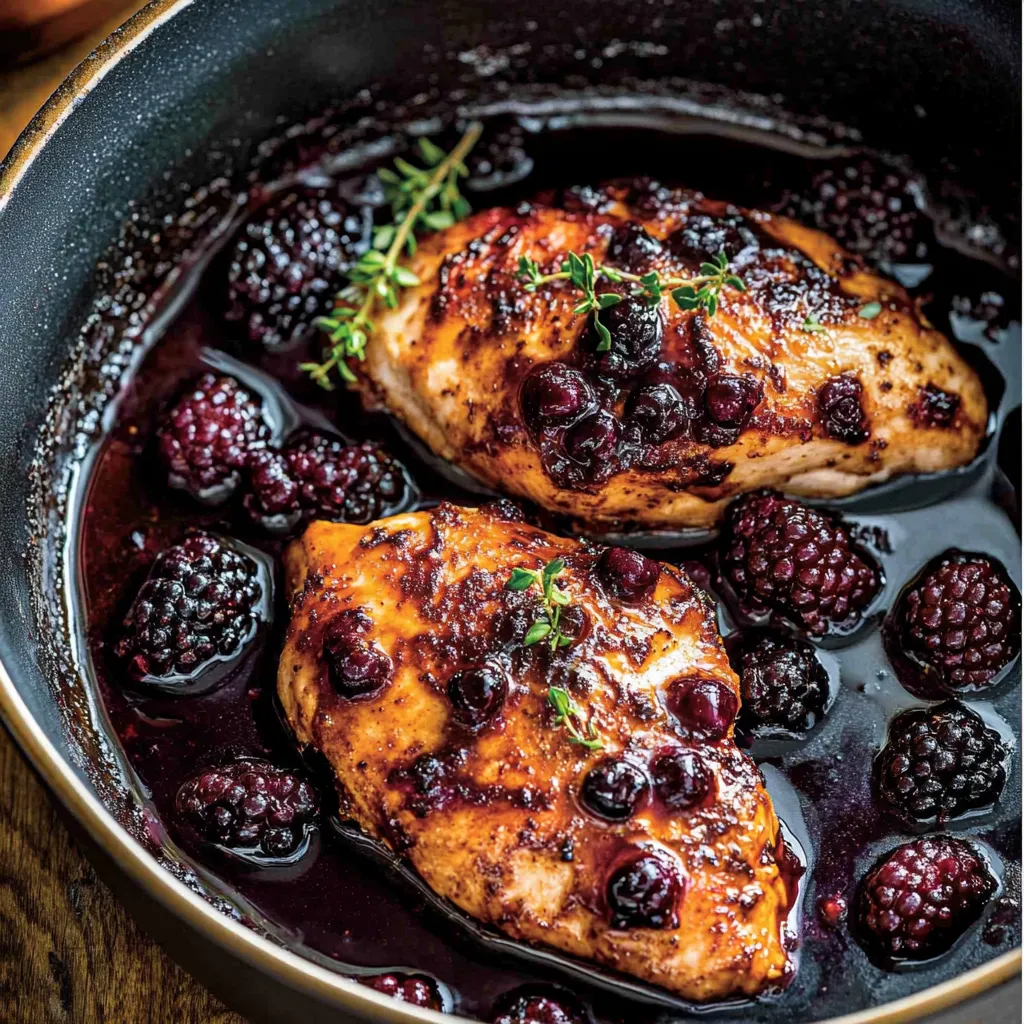 Delicious Bourbon Blackberry Chicken Recipe