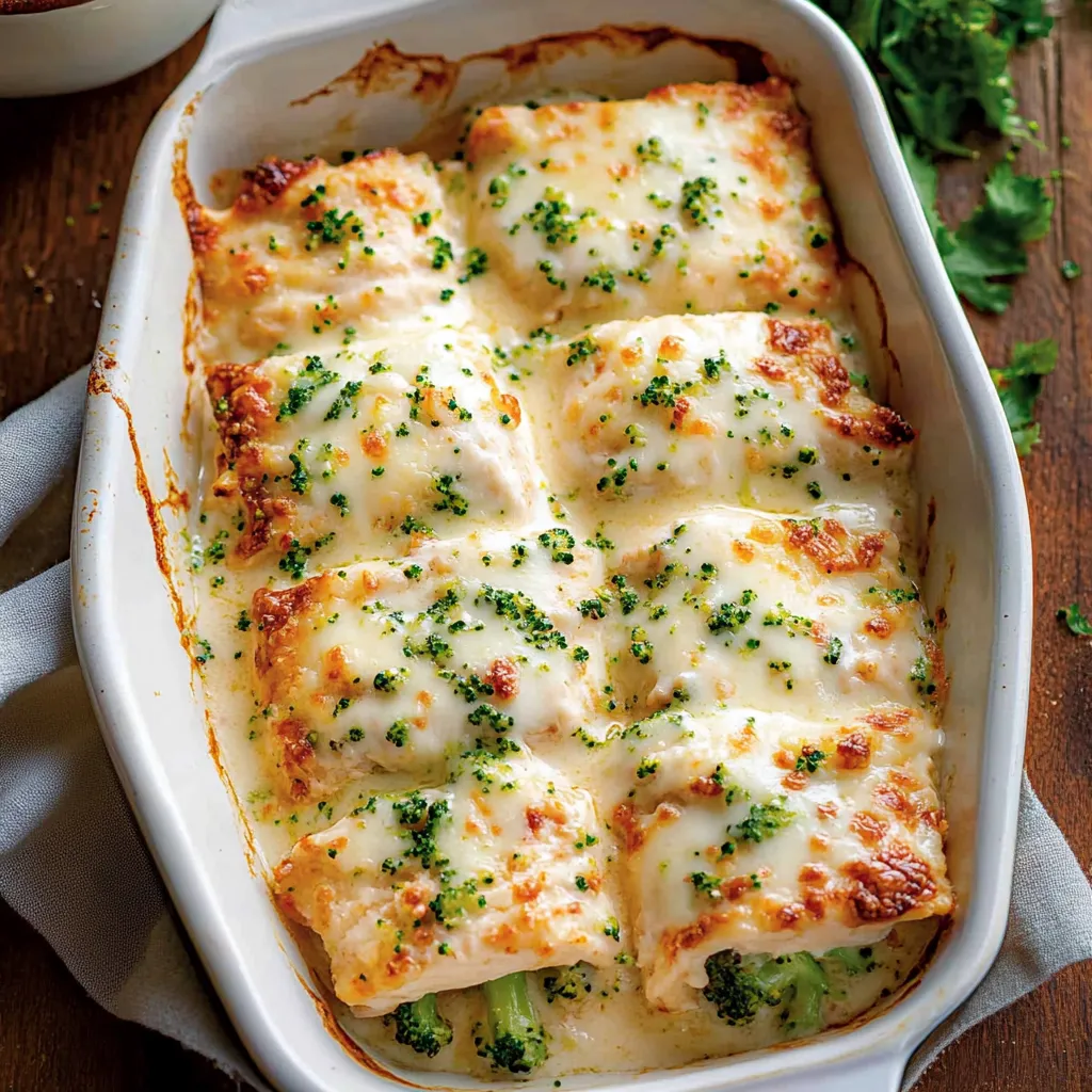 Chicken and Broccoli Alfredo Roll-Ups