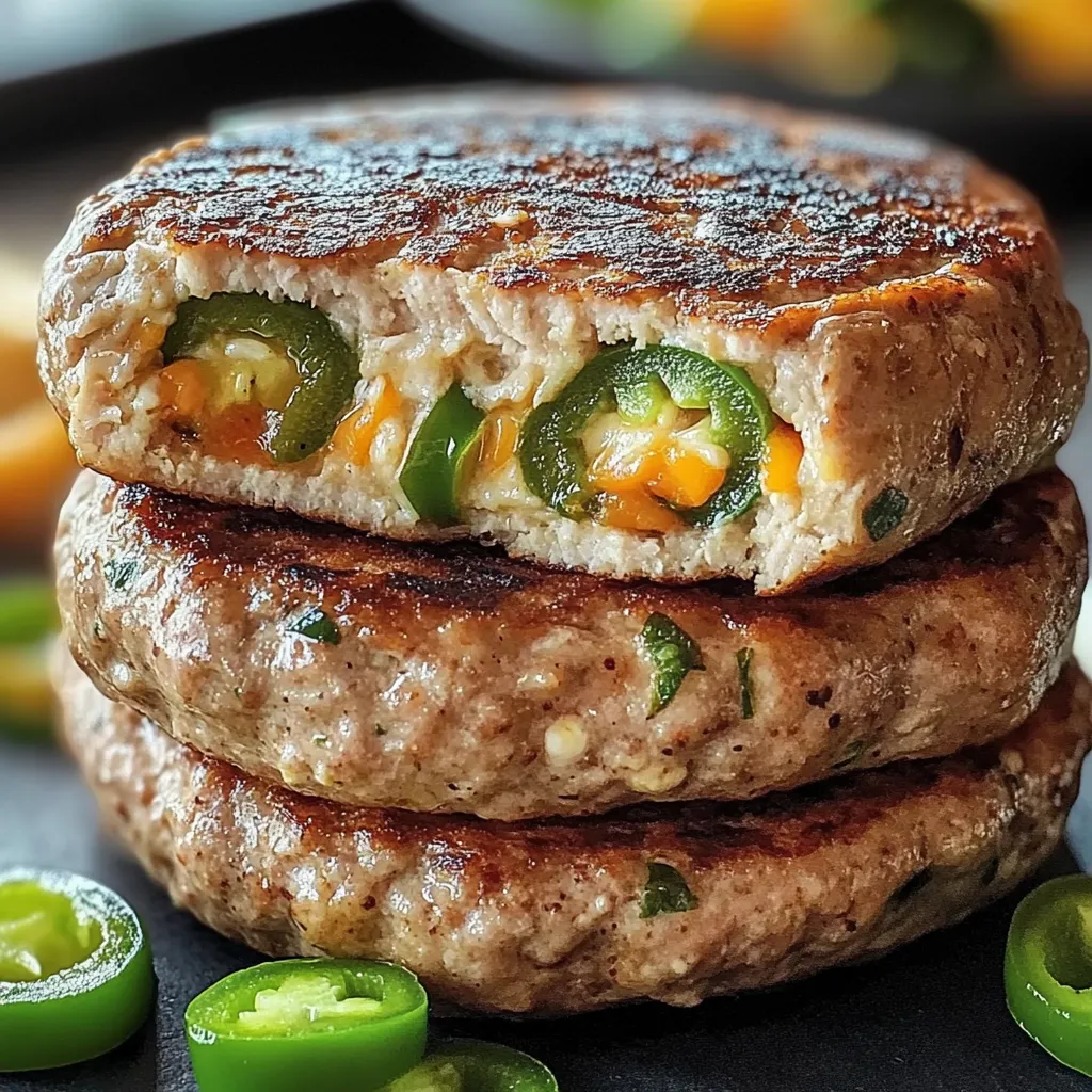 Delicious Jalapeno Popper Turkey Burgers Recipe