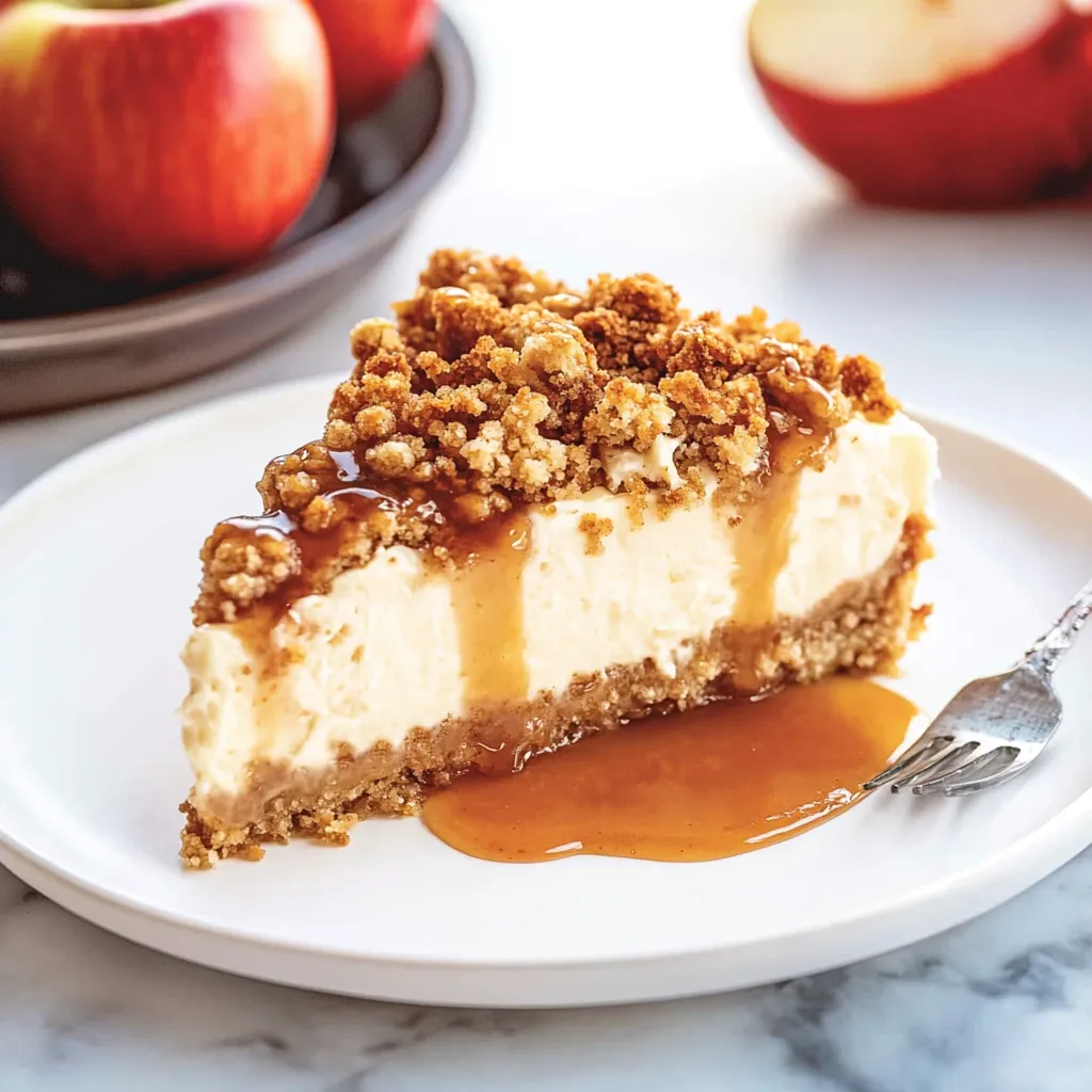 Apple Crisp Cheesecake