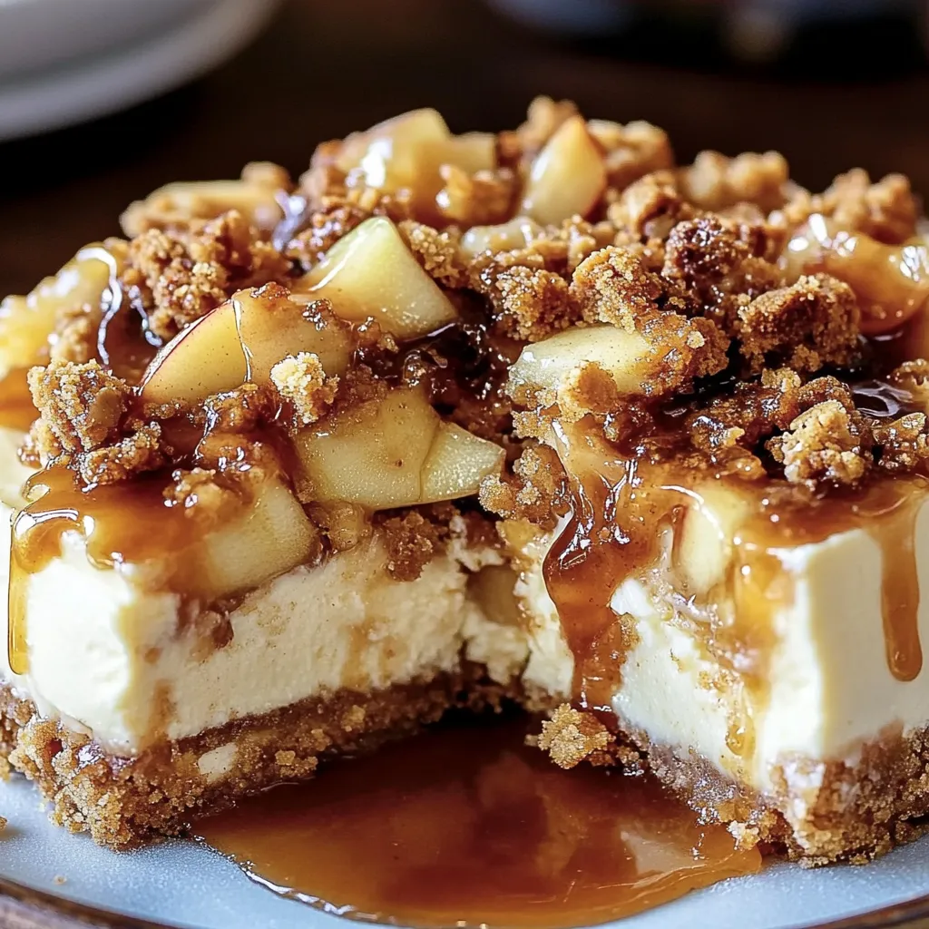 Easy Apple Crisp Cheesecake Recipe