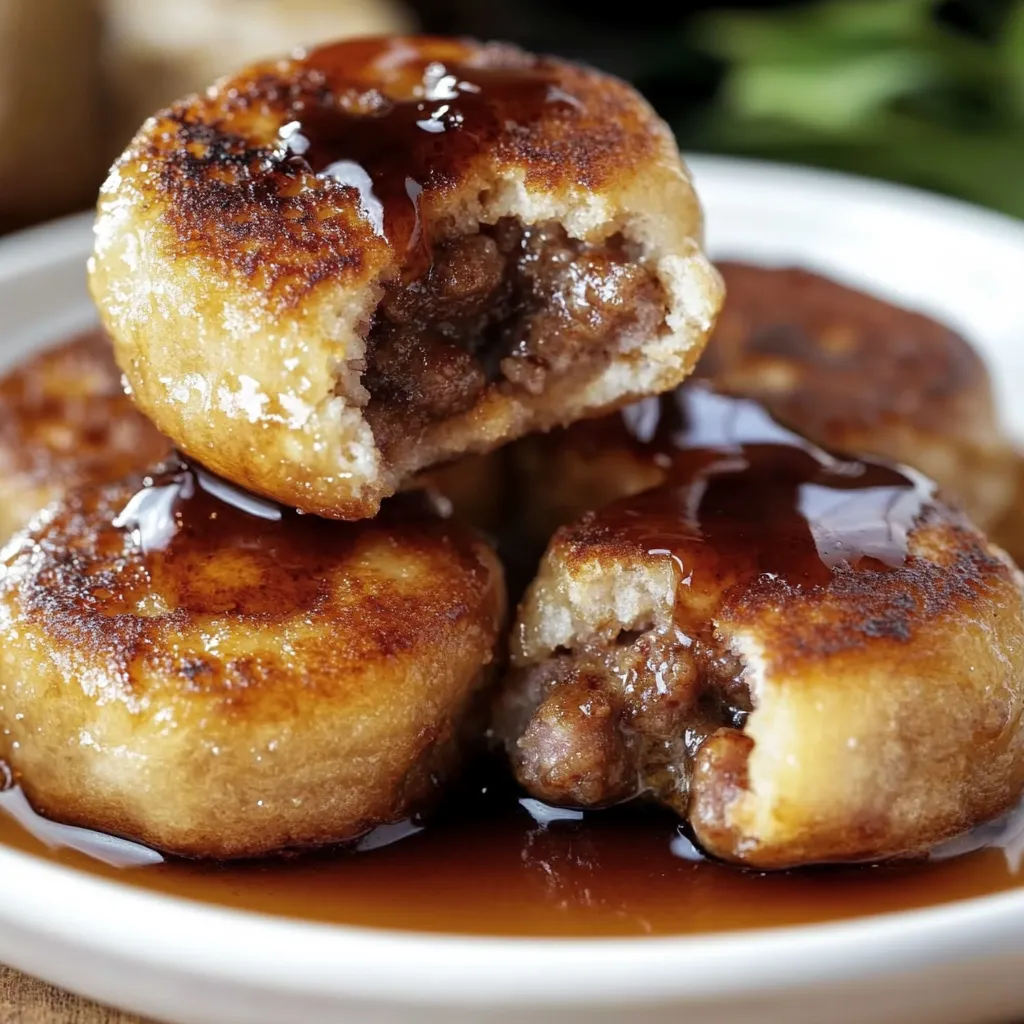 Mini Pancake Sausage Bites