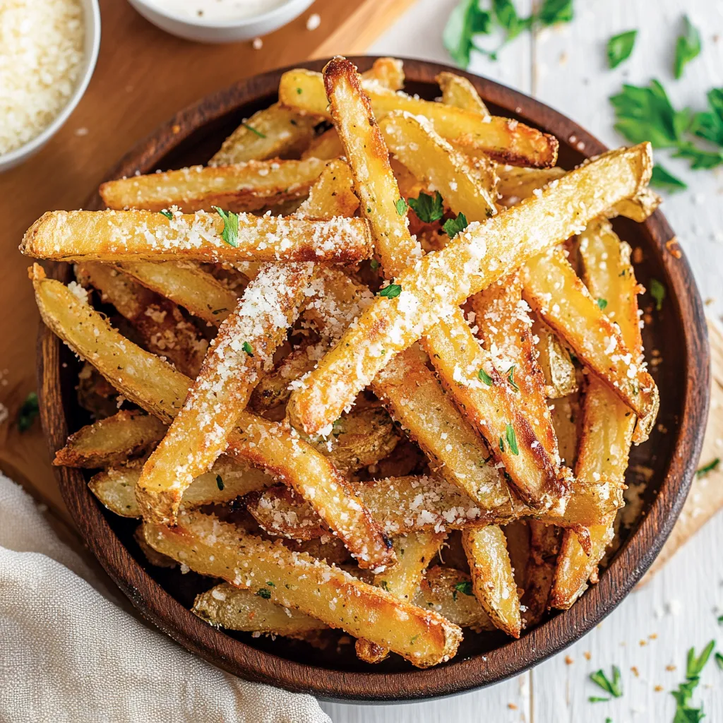 Homemade Air Fryer Garlic Parmesan Fries